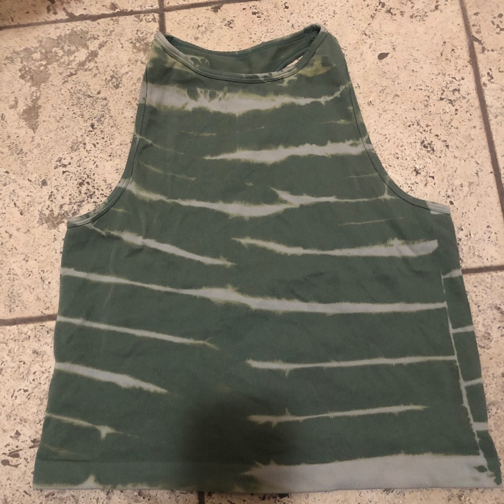 10 for $10 - Aura crop racer back tank top
